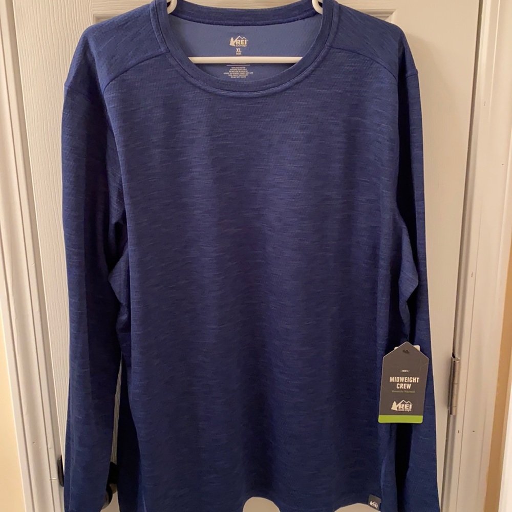 REI Midweight Crew Long Sleeve Tshirt, XL